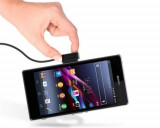 Cablu incarcare cablu date Sony Xperia Z1 + folie protectie ecran + expediere gratuita