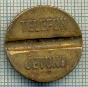 JETON 119 PENTRU COLECTIONARI - PTT(POSTA-TELEFON-TELEGRAF) - TELEFON -JETONU - TURCIA -STAREA CARE SE VEDE foto