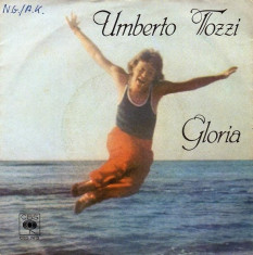 Umberto Tozzi - Gloria (1979, CBS) Disc vinil single 7&amp;quot; super hit Disco foto