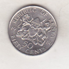 bnk mnd Kenya 50 centi 1980