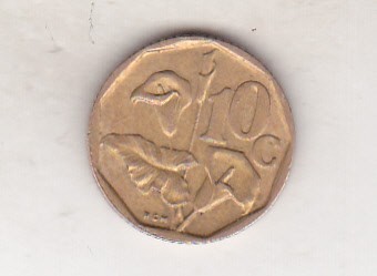 bnk mnd Africa de Sud 10 centi 1994 foto