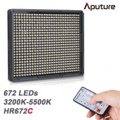 Aputure Amaran HR672C Lampa video cu 672 LED-uri, sistem de control radio si reglaj al temperaturii de culoare foto