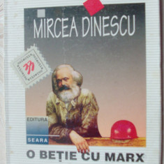 MIRCEA DINESCU: O BETIE CU MARX (VERSURI, ed. princeps 1996/coperta DAN ERCEANU)