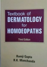 HOMEOPATIE DERMATOLOGIE ( lb engleza) TEXTBOOK OF DERMATOLOGY FOR HOMEOPATHS de RAMJI GUPTA / R.. MANCHANDAN foto