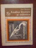 C Ion Rotaru - Analize literare si stilistice (447 pagini), 1979