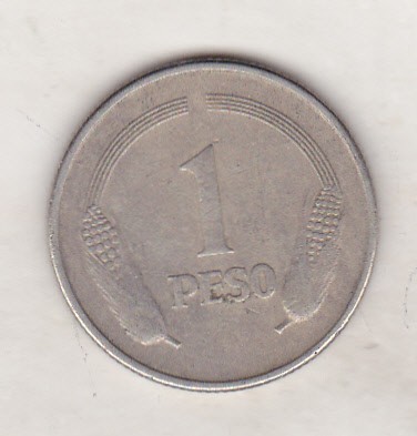 bnk mnd Columbia 1 peso 1974 foto