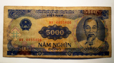 91. VIETNAM 5000 DONG 1991 SR. 406 foto