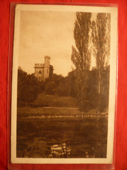 Ilustrata Craiova - Parcul Bibescu - Castelul , interbelica Ed. Libr. Scoalelor