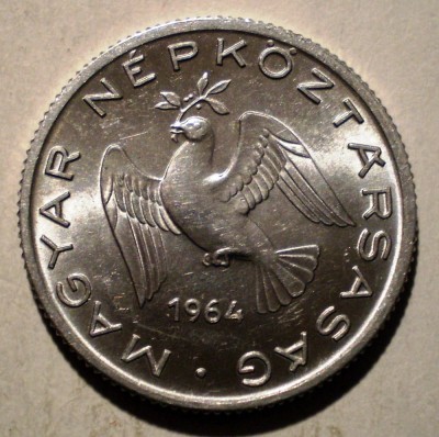 C.061 UNGARIA 10 FILLER 1964 XF/AUNC foto