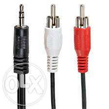 Cablu jack 3,5mm- 2x RCA 10m foto