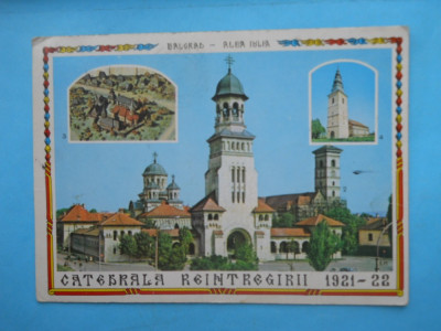 HOPCT 14937 BALGRAD -ALBA IULIA / CATEDRALA REINTREGIRII 1921-22 - JUD.ALBA [ CIRCULATA ] foto