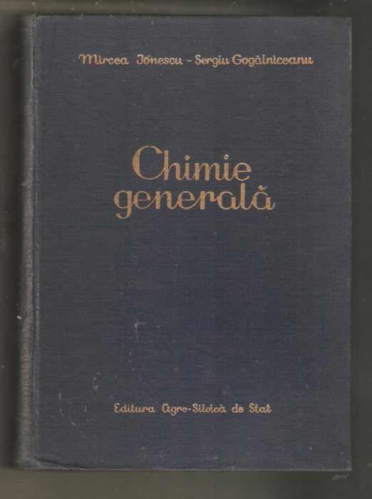 M.Ionescu-S.Gogalniceanu-Chimie Generala