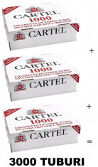 Tuburi Cartel 3 X 1000 buc filtru MARO pentru tutun/tigari foto