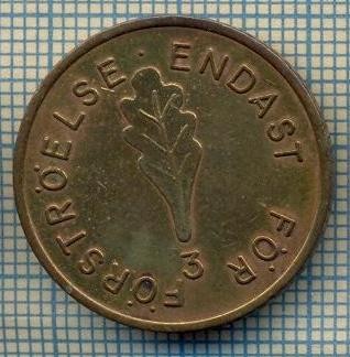 JETON 146 PENTRU COLECTIONARI - FOR STROELSE ENDAST - ,,3&amp;quot; - SUEDIA ? -STAREA CARE SE VEDE foto