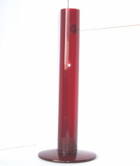 Vaza semicristal rosu-rubiniu, suflata manual - Bamboo - design IKEA, Suedia foto