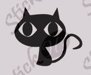Cat_Sticker Decorativ_Sticker Diverse_DIV-301-Dimensiune: 20 cm. X 18 cm. - Orice culoare, Orice dimensiune foto