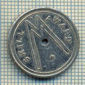 JETON 161 PENTRU COLECTIONARI - SKILL AWARD - ,,M&amp;quot; - THIS TOKEN HAS NO CASH OR TRADE VALUE -STAREA CARE SE VEDE foto