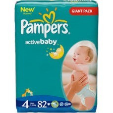 Pampers Giant nr. 4 Maxi 7-14kg. 82 buc. foto