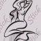 Sirena_Sticker Decorativ_Tatuaj Perete_DIV-298-Dimensiune: 25 cm. X 17.5 cm. - Orice culoare, Orice dimensiune