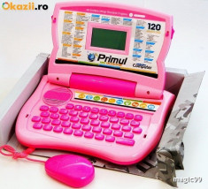 LAPTOP COPII 120 FUNCTII ROMANA - ENGLEZA, COMPUTER JUCARIE, CALCULATOR EDUCATIV foto