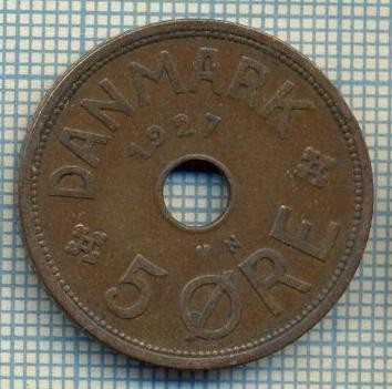 6078 MONEDA - DANEMARCA (DANMARK) - 5 ORE - ANUL 1927 -starea care se vede foto