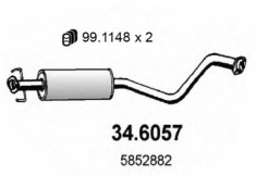 Toba esapamet intermediara OPEL VECTRA B hatchback 1.6 i 16V - ASSO 34.6057 foto