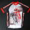 Tricou ciclism Nakamura Racing Made in Italy, cu siluete ciclisti; marime XL