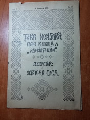 revista tara noastra 16 decembrie 1907 -redactor octavian goga foto