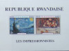 RWANDA - PICTURA 1 S/S, NEOBLITERATA - RW 030
