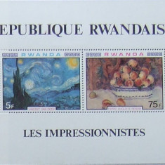 RWANDA - PICTURA 1 S/S, NEOBLITERATA - RW 030