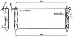 Radiator, racire motor OPEL ASCONA C 1.3 N - NRF 58154 foto