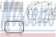 Radiator ulei, ulei motor VW VENTO IV 2.0 TDI - NISSENS 90681 foto