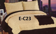 Cuvertura de pat bumbac brodat EC23 foto