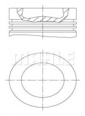 Piston VOLVO FH 12 FH 12/340 - MAHLE ORIGINAL 038 56 00 foto