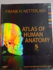 ATLAS OF HUMAN ANATOMY , EDITIA A V - A de FRANK H. NETTER , 2011 foto