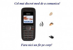 Casca de copiat cu telefon modificat (fara fir) foto