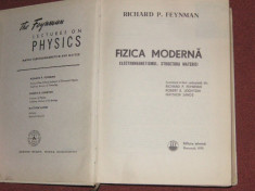 R. Feynman - Fizica Moderna - Electromagnetismul, Structura Materiei (vol.2) foto