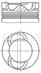 Piston VW CRAFTER 30-35 bus 2.5 TDI - MAHLE ORIGINAL 028 09 00 foto