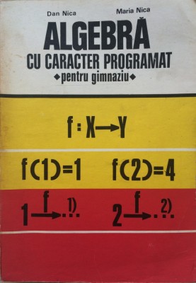 ALGEBRA CU CARACTER PROGRAMAT PENTRU GIMNAZIU - Dan Nica, Maria Nica foto