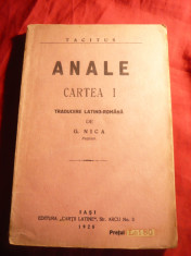 Tacitus - Anale - Cartea I -Ed. 1928 trad. G.Nica foto