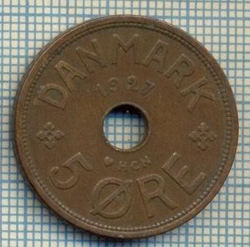 6061 MONEDA - DANEMARCA (DANMARK) - 5 ORE - ANUL 1927 -starea care se vede foto