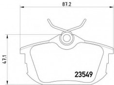 placute frana MITSUBISHI COLT VII 1.5 - HELLA 8DB 355 018-271 foto