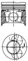 Piston FORD IKON V 1.4 TDCi - KOLBENSCHMIDT 40469600 foto