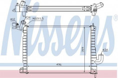 Radiator, racire motor OPEL VECTRA B 2.0 DTI 16V - NISSENS 63019A foto