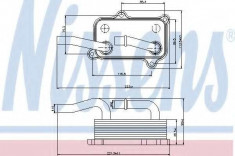 Radiator ulei, ulei motor MERCEDES-BENZ E-CLASS limuzina E 280 - NISSENS 90599 foto