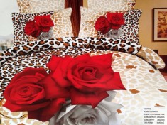 Lenjerie de pat bumbac dublu satinat 3D Pucioasa 3DDS02 foto
