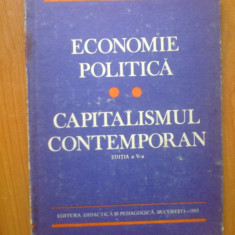 h0a ECONOMIE POLITICA - CAPITALISMUL CONTEMPORAN -editia a V-a