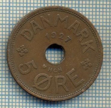 6090 MONEDA - DANEMARCA (DANMARK) - 5 ORE - ANUL 1927 -starea care se vede foto