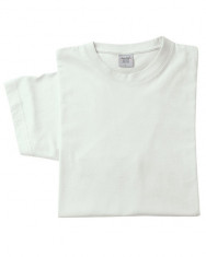 Tricou alb, bumbac 100% - marime L foto