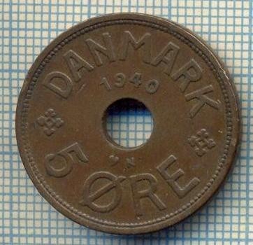 6116 MONEDA - DANEMARCA (DANMARK) - 5 ORE - ANUL 1940 -starea care se vede